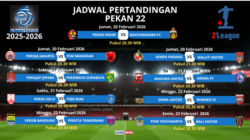 Kompetisi Super League 2025-2026 memasuki Pekan 21, bertepatan dengan Bulan Suci Ramadan, dimulai Jumat (20/2/2026) hingga Senin (23/2/2026).