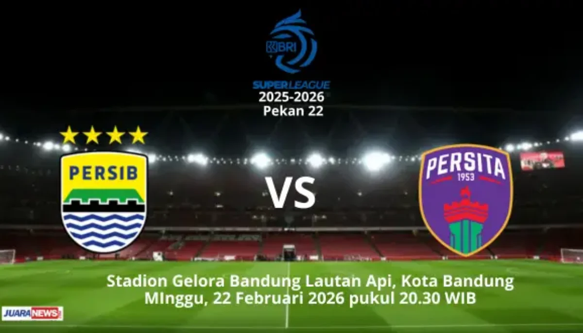 Ini Susunan Pemain Persib Bandung vs Persita Tangerang pada Pekan 22 Super League