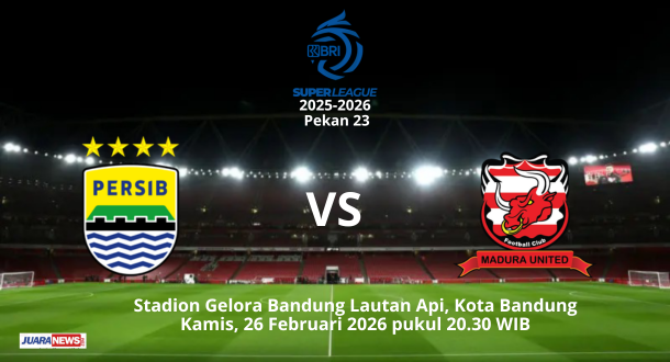 Laga seru bakal tersaji di Stadion GBLA, Kota Bandung, Kamis (26/2/2026) malam, saat Persib Bandung menjamu Madura United.