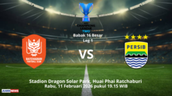RATCHABURI FC vs PERSIB BANDUNG: Jaga Peluang ke Perempat Final ACL 2 2025-2026