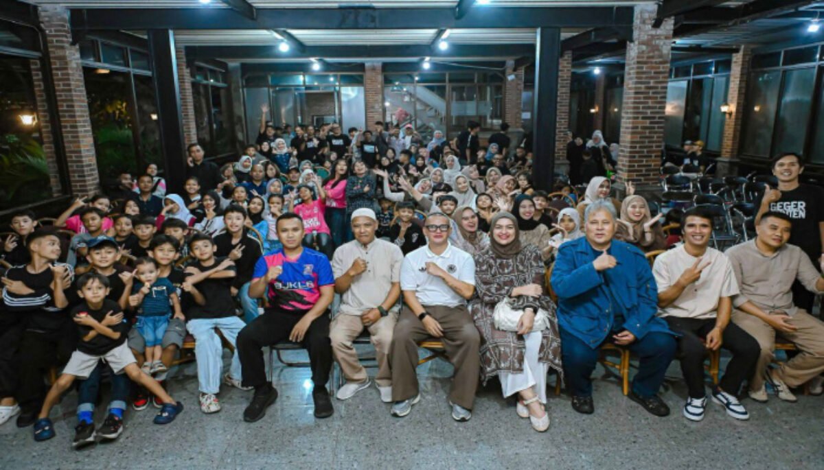 Sebanyak 200 siswa SSB IPI GS meramaikan acara silaturahmi dan buka puasa bersama di Rumah Sadu, Soreang, Kamis (12/3/2026).