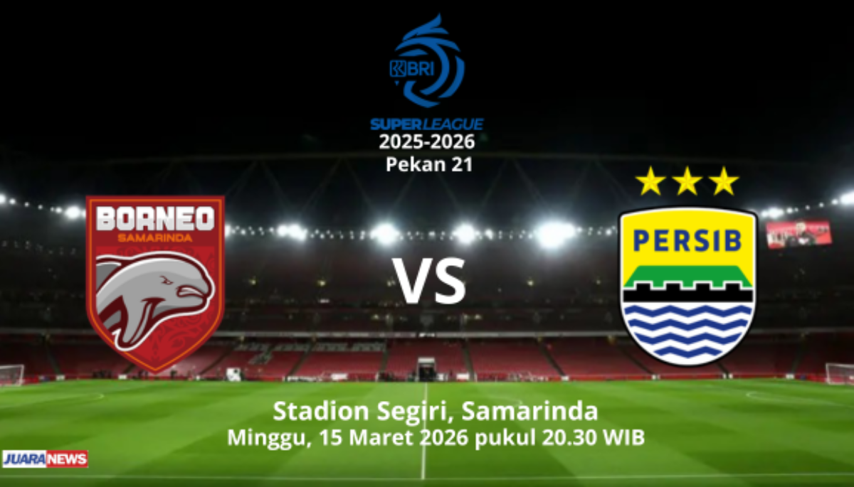 Ini Susunan Pemain Borneo FC vs Persib Bandung pada Laga Tunda Pekan 21 Super League 2025-2026