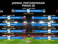 Ini Jadwal Pertandingan Pekan 28 Super League 2025-2026