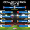 Ini Jadwal Pertandingan Pekan 26 Super League 2025-2026