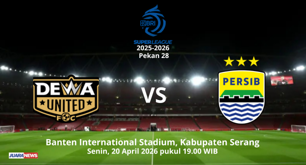 Persib Bandung kembali melakoni laga krusial dalam upaya mempertahankan gelar juara, dengan menghadapi Dewa United, Senin (20/4/2026) malam.