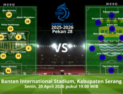 Ini Susunan Pemain Dewa United vs Persib Bandung di Pekan 28 Super League 2025-2026