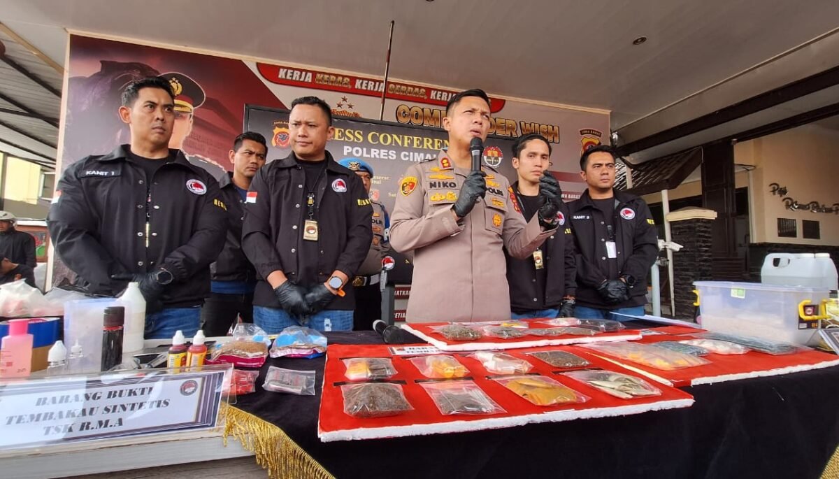 Dalam 2 Bulan, Polres Cimahi Ungkap 72 Kasus Narkoba dan Tangkap 80 Tersangka 