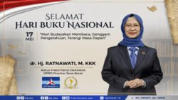 Hj. Ratnawati mengajak seluruh masyarakat, khususnya generasi muda, untuk terus menumbuhkan budaya membaca sebagai fondasi masa depan.