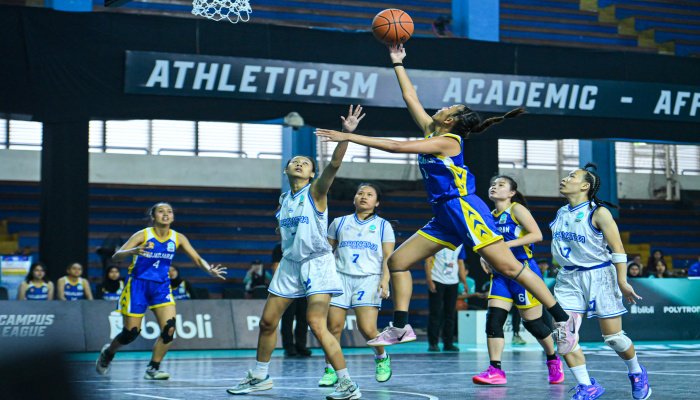 Atmosfer persaingan sengit mewarnai gelaran Campus League 2026 Basketball Regional Bandung Season 1 di Gedung Gymnasium UPI.