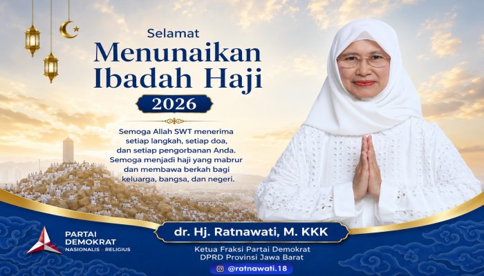 Hj. Ratnawati, menyampaikan ucapan dan doa kepada seluruh jemaah yang menunaikan ibadah haji 1447 H 2026 Masehi.