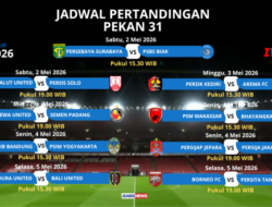Jadwal Pekan 31 Super League 2025-2026: Penentuan Kandidat Juara dan Tim Degradasi