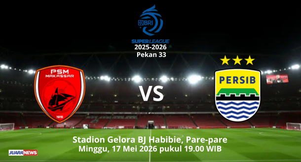 DUA pertandingan sisa laga Super League 2025-2026 ini sangat menentukan bagi perjalanan Persib Bandung mendapatkan trofi ketiga beruntun.