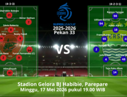 Ini Susunan Pemain PSM Makassar vs Persib Bandung di Pekan 33 Super League 2025-2026
