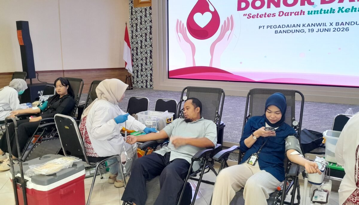 Perkuat Kepedulian Sosial, Pegadaian Kanwil X Jabar Gelar Aksi Donor Darah