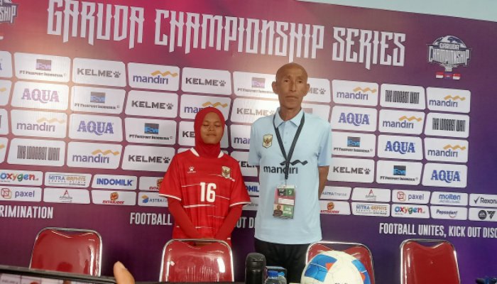 Timnas Putri Indonesia hanya bermain imbang 1-1 dengan Kamboja pada laga kedua FIFA Women’s Matchday di Stadion Arcamanik, Selasa (9/6/2026).