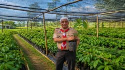 Saeful Bachri, mendorong pengembangan bibit kakao lokal milik petani di Desa Nagrak, Kecamatan Cangkuang, Kabupaten Bandung.