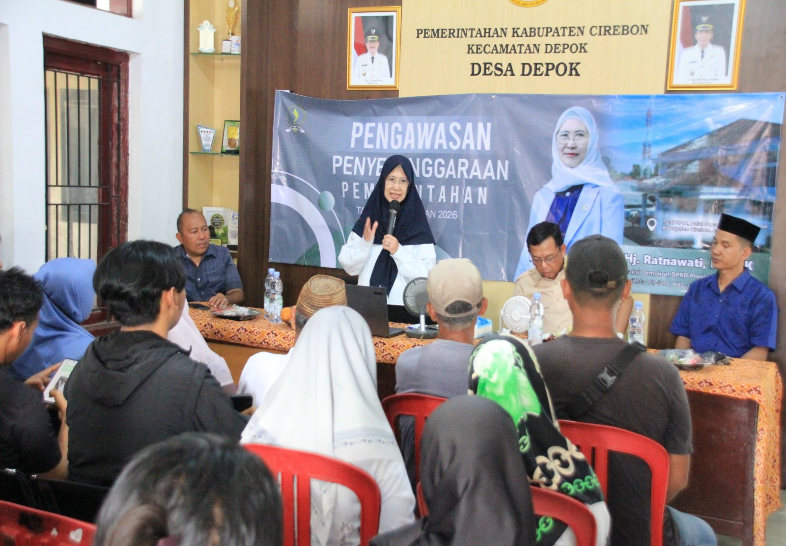 Hj. Ratnawati, kembali turun langsung menemui masyarakat dalam kegiatan Pengawasan Penyelenggaraan Pemerintahan Tahun Anggaran 2026.