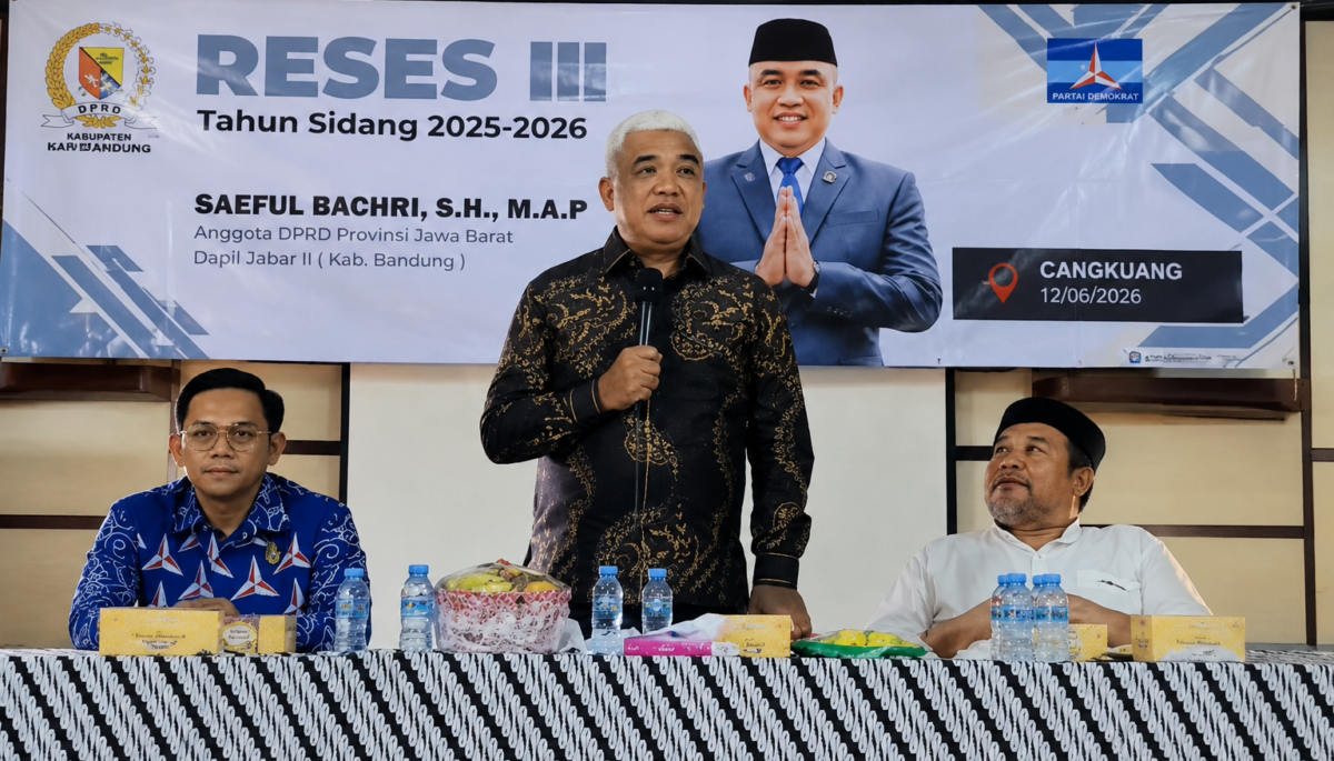 Saeful Bachri, menggelar Reses III Tahun Anggaran 2025–2026 di Desa Bandasari, Kecamatan Cangkuang, Kabupaten Bandung.