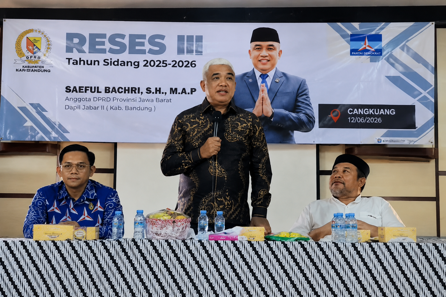 Saeful Bachri, menggelar Reses III Tahun Anggaran 2025–2026 di Desa Bandasari, Kecamatan Cangkuang, Kabupaten Bandung.