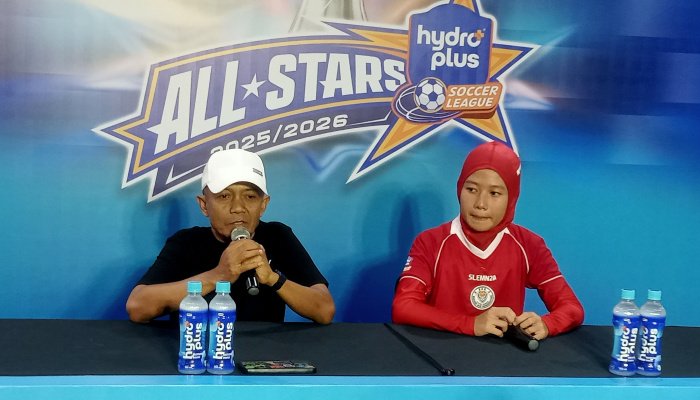 saat konferensi pers seusai laga. (foto: juaranews/deni mulyana)
