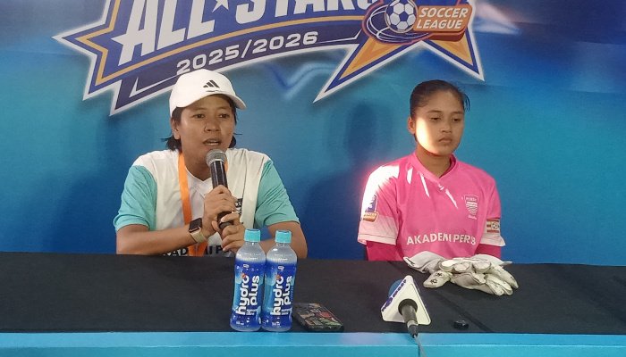 Akademi Persib tampil sebagai juara Hydroplus Soccer League All-Stars 2025-2926 kategori U-18 setelah di final membantai Putri Garut 5-0.