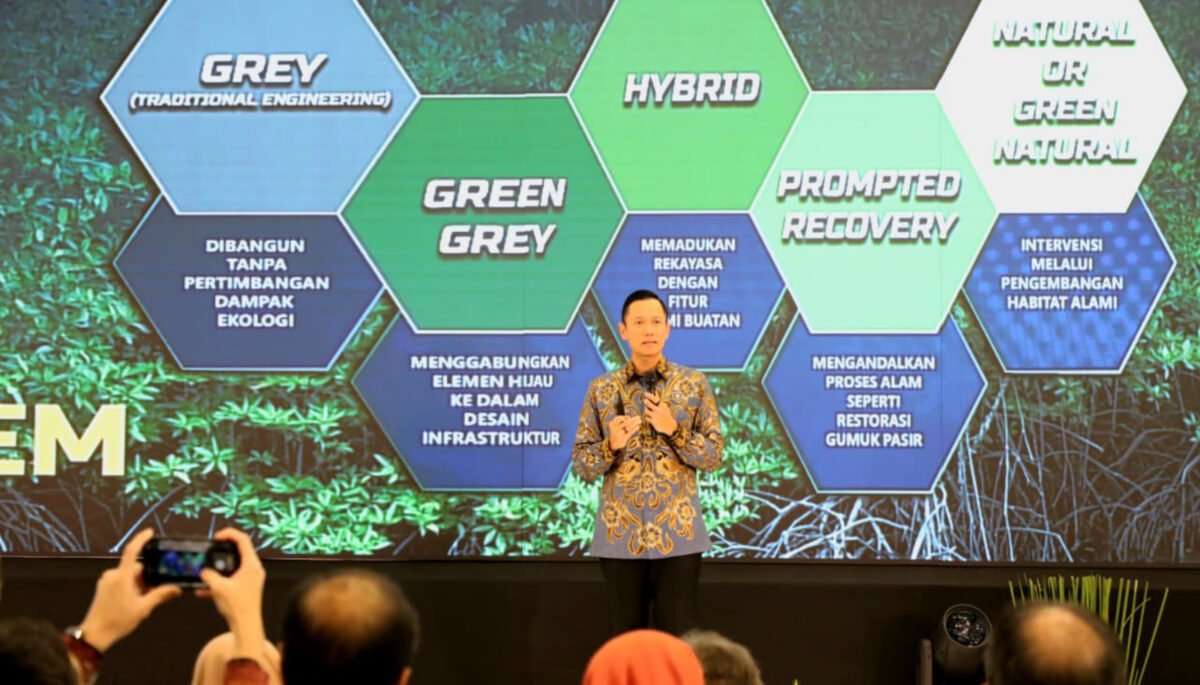 AHY menegaskan ancaman kenaikan muka air laut (sea level rise) tidak dapat dipandang semata-mata sebagai persoalan teknis infrastruktur.