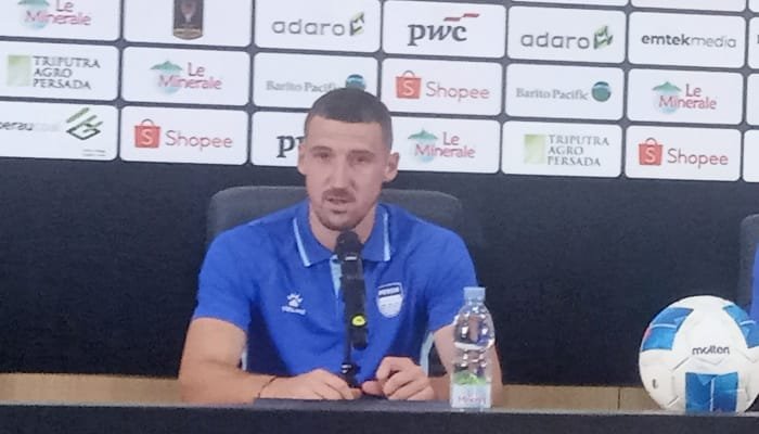 Striker Balsa Sekulic senang bisa mencetak gol perdana saat Persib mengalahkan DPMM FC 1-0 pada laga penyisihan Grup A Piala Presiden 2026.