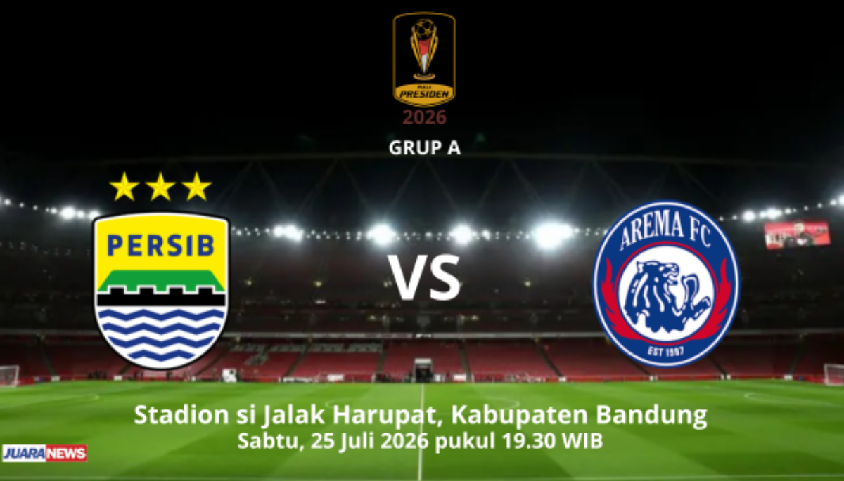 Ini Susunan Pemain Persib Bandung vs Arema FC di Laga Perdana Piala Presiden 2026