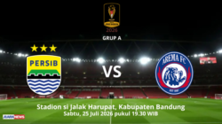 Ini Susunan Pemain Persib Bandung vs Arema FC di Laga Perdana Piala Presiden 2026