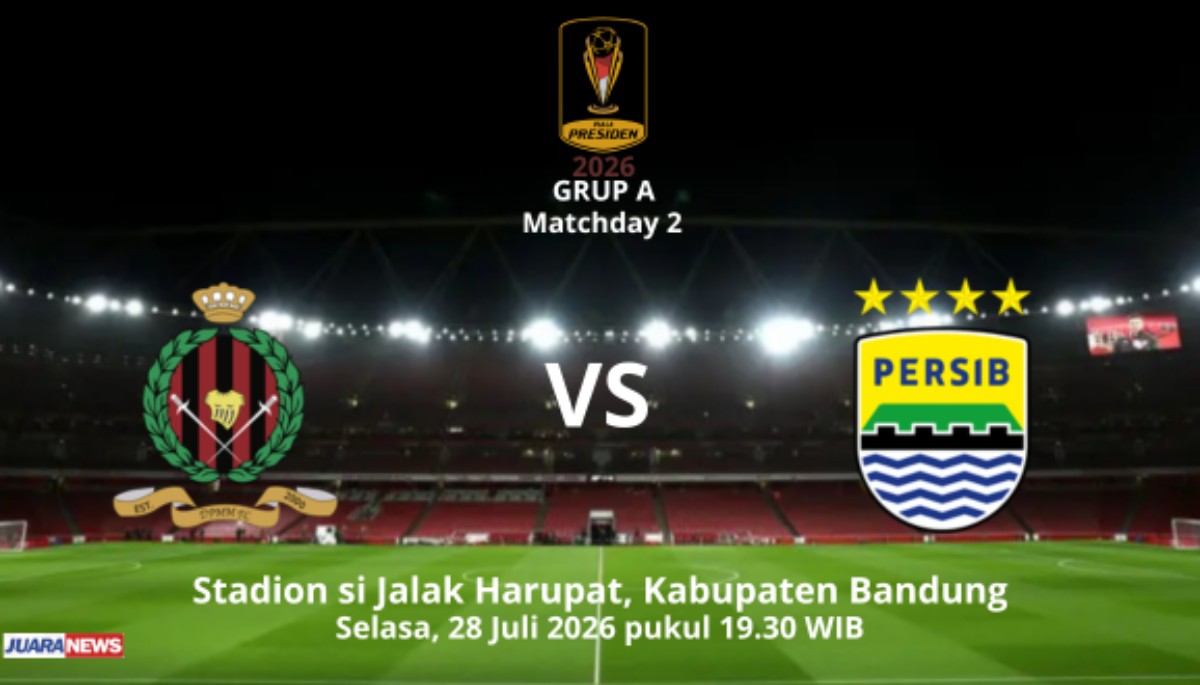 Persib Bandung melakoni laga kedua di penyisihan Grup A Piala Presiden 2026, menghadapi DPMM FC, Selasa (28/7/2026) mulai pukul 19.30 WIB.