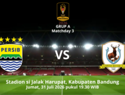 Ini Susunan Pemain Persib vs Tampine di Penyisihan Grup A Piala Presiden 2026