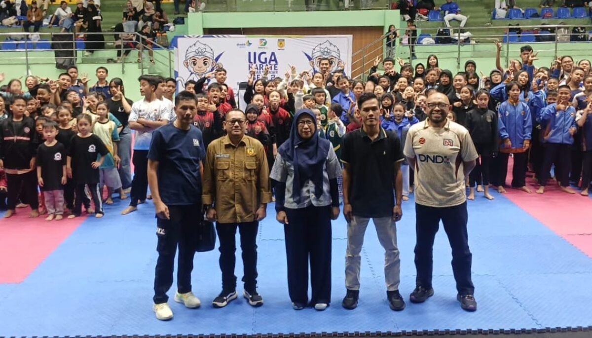Liga Karate Antar Pelajar Seri II 2026 berlangsung di GOR KONI Kota Bandung, 8–9 Agustus 2026. (foto: juaranews/rahman)