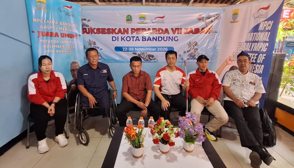 Diskusi persiapan NPCI Kota Bandung jelang Peparda VII Jabar 2026. (foto: juaranews/rahman)