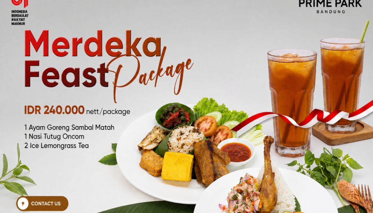 Semarak Hari Kemerdekaan Republik Indonesia ke-81 turut dirayakan PRIME PARK Hotel Bandung dengan menghadirkan rangkaian promo spesial.