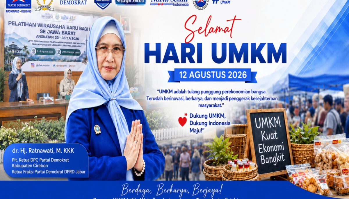 Hj. Ratnawati, menyampaikan apresiasi mendalam sekaligus ucapan selamat memperingati Hari UMKM Nasional yang jatuh pada 12 Agustus 2026.