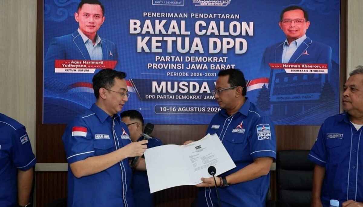 DPD Bintang Muda Indonesia mendukung penuh Anton Sukartono Suratto untuk kembali menjadi Ketua DPD Partai Demokrat Jabar periode 2026-2031.