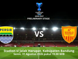 Ini Susunan Pemain Persib vs Manila Digger pada Play-off ACL 2 2026-2027