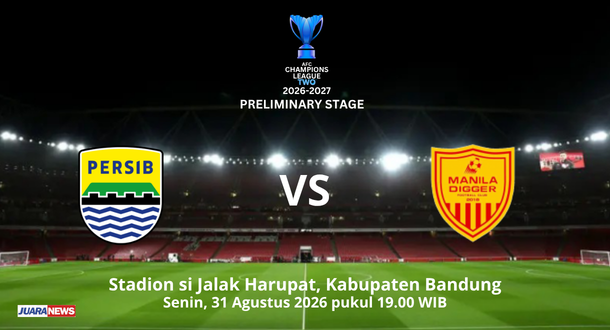 Persib Bandung bakal melakoni laga krusial pada laga play-off (ACL 2 2026-2027, menghadapi Manila Digger FC, Senin (31/8/2026) malam.