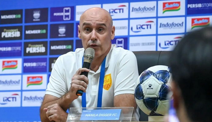 Pelatih Manila Diggers Joan Esteva optimistis timnya bisa merepotkan Persib Bandung pada laga play-off ACL 2, Senin (31/8/2026) malam.