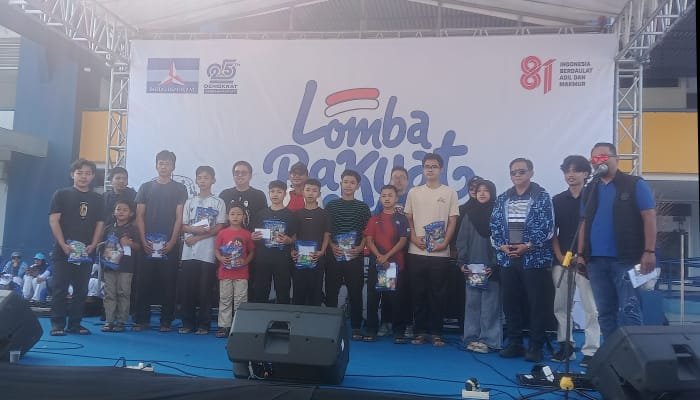 Dalam memeringkati HUT ke-81 RI dan HUT ke-25 Partai Demokrat, DPD Partai Demokrat Jabar menggelar Lomba Rakyat, MInggu (23/8/2026).