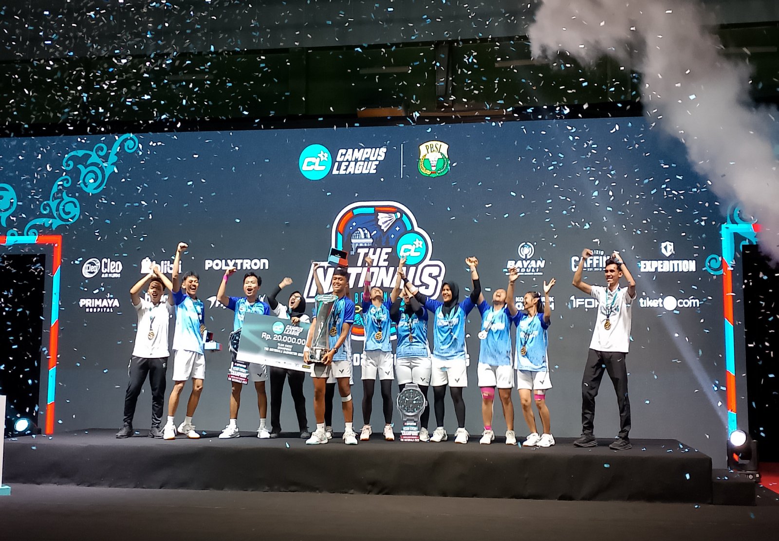 Universitas Negeri Sebelas Maret (UNS) Surakarta mendulang kejayaan pada Campus League Badminton 2026 - The Nationals.