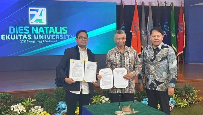 Universitas Ekuitas Indonesia menjalin kerja sama dengan Perum Perumnas dalam rangkaian Dies Natalis ke-24 Ekuitas, Sabtu (12/9/2026).