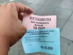Viral Parkir Bus Rp65 Ribu di Depan Museum Geologi