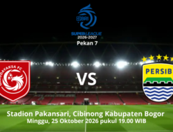 Ini Susunan Pemain Garudayaksa vs Persib pada Laga Pekan 7 Super League 2026-2027